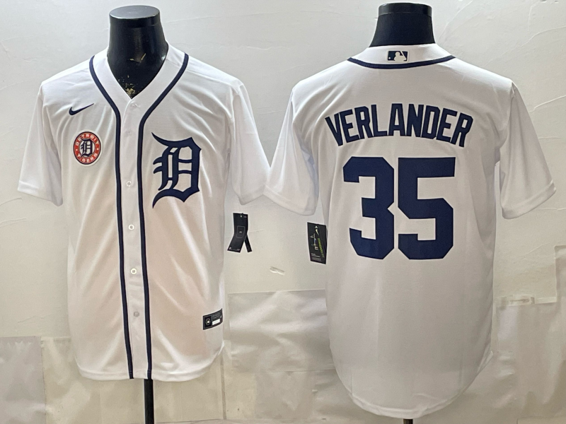 Men 2026 Detroit Tigers #35 Verlander white Game Nike MLB Jersey 004->->MLB Jersey